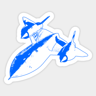 Lockheed SR-71 Blackbird - Blue Design Sticker